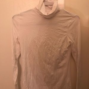 White cotton turtle neck
